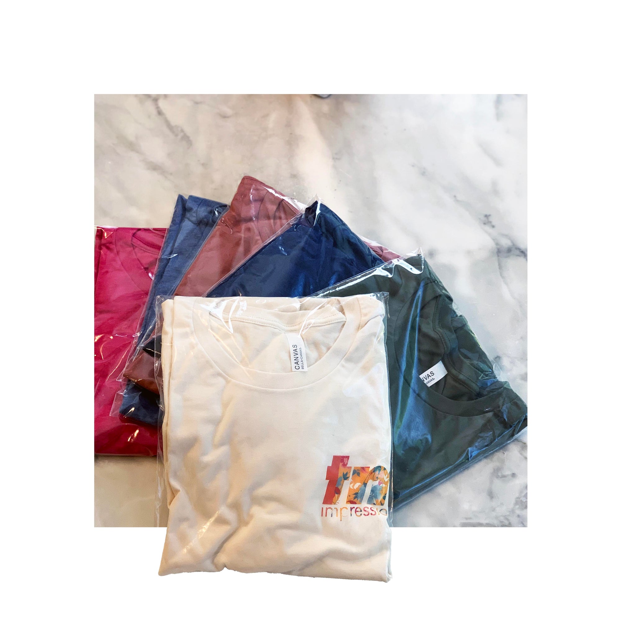 Full Color printed tees + totes (DTG)